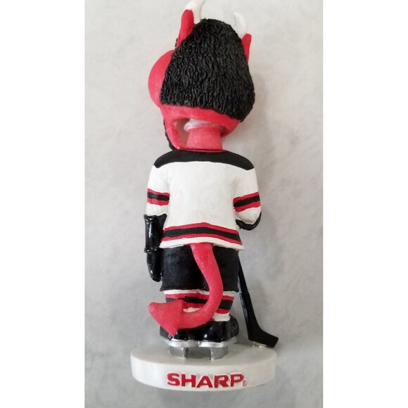 New Jersey Devils Mascot Bobblehead in White Jersey by Bobble Dobbles Rare 2001 - Picture 3 of 10